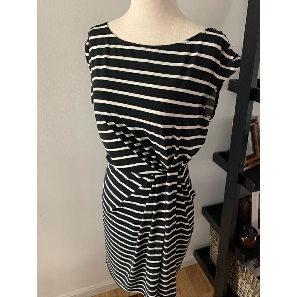 Loft stripped dress size s